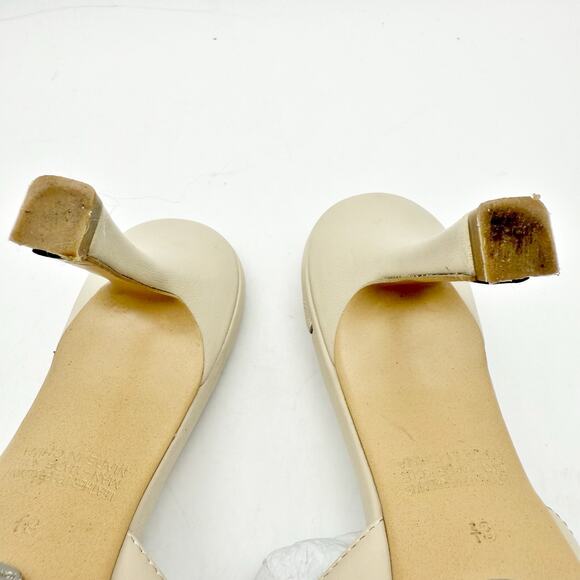 Tony Bianco Womens LexHeeled Sandals US 6.5 Vanilla Nude Leather GUC - Picture 13 of 14